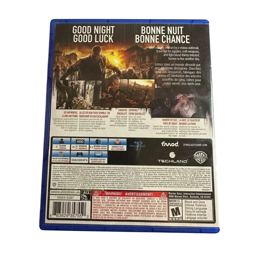 Dying Light The Following Enhanced Edition PS4